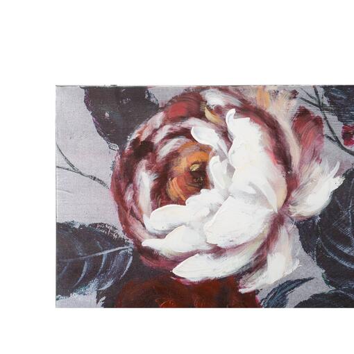 slika bijeli/crveni cvijet tamna Poleđa, 120x3. 7x60 cm