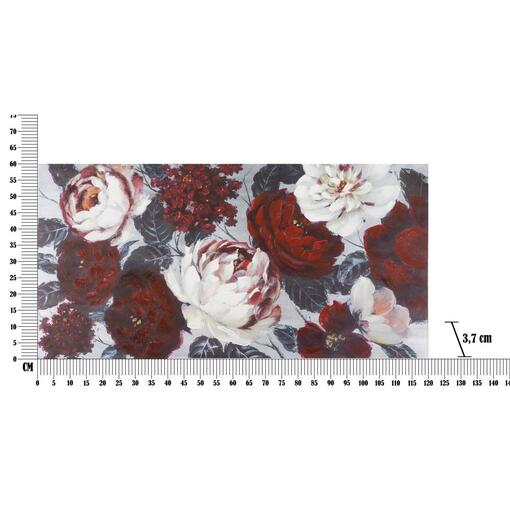 slika bijeli/crveni cvijet tamna Poleđa, 120x3. 7x60 cm