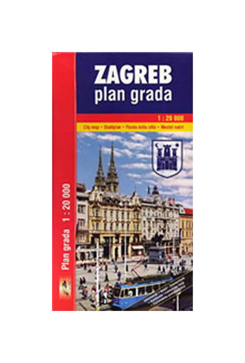 ZAGREB - plan grada 1:20 000,