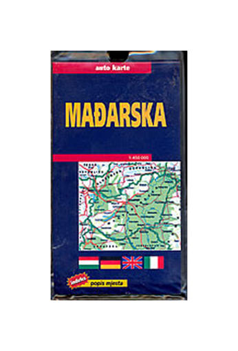 mađarska auto karta MAĐARSKA   auto karta 1:450 000, | Abrakadabra web shop mađarska auto karta