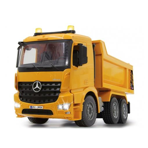 kamion na daljinsko upravljanje, kiper Mercedes Arocs, žuti 1:20