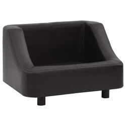  Sofa za pse, 67x52x40 cm, umjetna koža, crna 