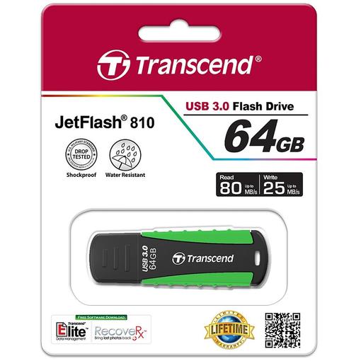 USB 3.0 JetFlash 810 Rugged Crni/Zeleni