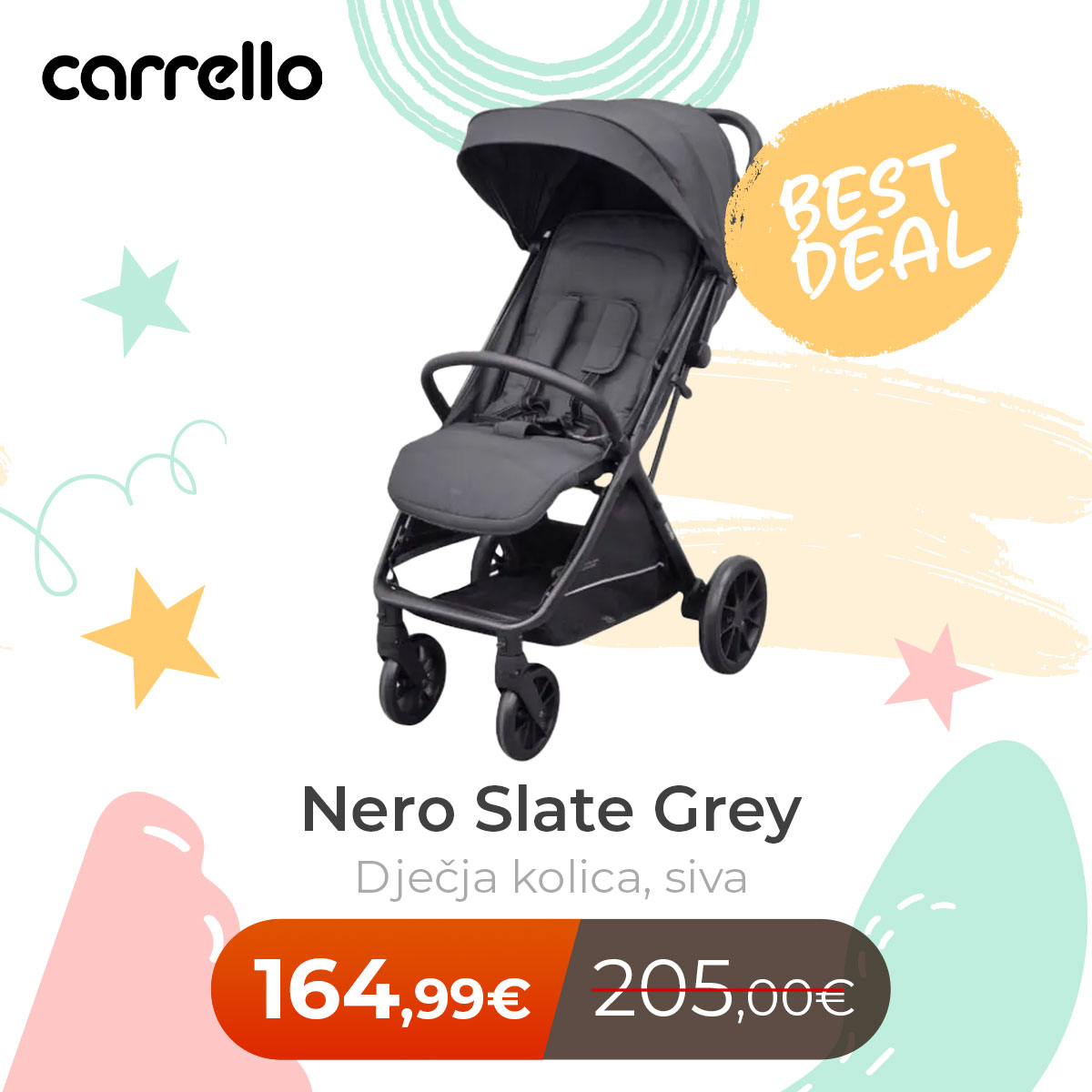 CARRELLO Nero Slate Grey